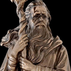 Merlin. Bronze Dekorativ Figur